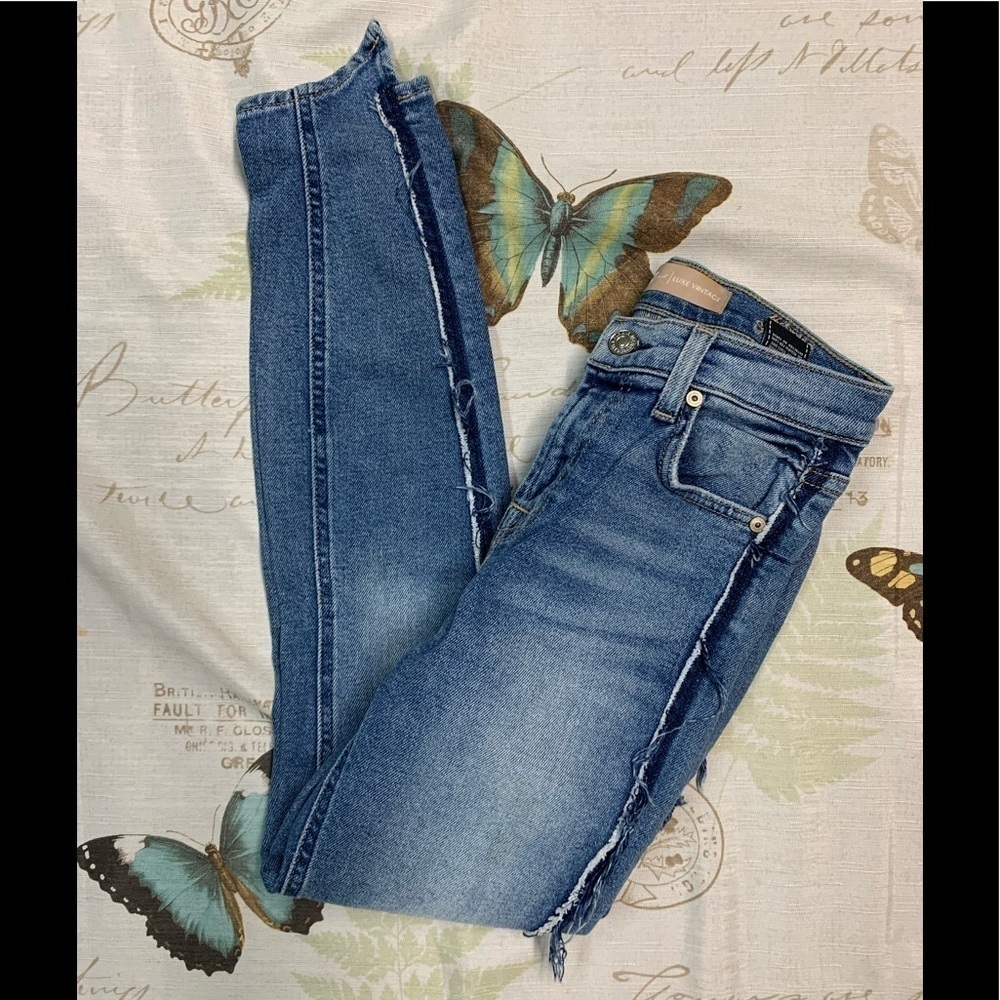 7 for all mankind luxe vintage ankle skinny denim jeans